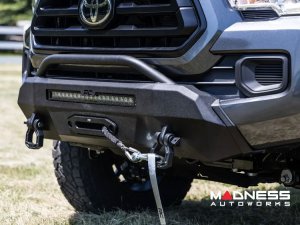 Toyota Tacoma Front Bumper - w/ PRO9500S Winch & Black Series Light Bar Toyota Tacoma Front Bumper - w/ PRO9500S Winch & Black Series Light Bar
